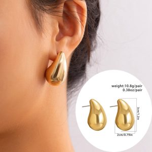 Teardrop Glossy Party Earrings